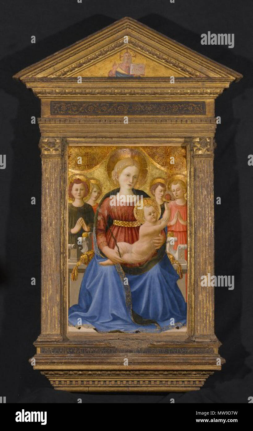 . Madonna col Bambino e quattro Angeli e il redentore . Nel 1450 circa