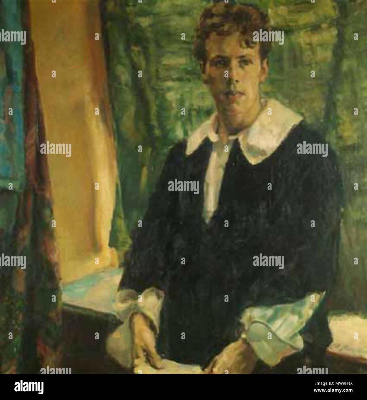 . Rollenportrait Carl Niessen (1890-1969) als 'Hamlet' im gleichnamigen Stück (Shakespeare), 1913, Öl auf Leinwand, 98,5 x 97,5 cm Theaterwissenschaftliche Sammlung der Universität zu Köln, Schloss Wahn, Inv.n. 41596 . 1913 113 Carl Niessen da Michael Brunthaler Foto Stock . Rollenportrait Carl Niessen (1890-1969) als 'Hamlet' im gleichnamigen Stück (Shakespeare), 1913, Öl auf Leinwand, 98,5 x 97,5 cm Theaterwissenschaftliche Sammlung der Universität zu Köln, Schloss Wahn, Inv.n. 41596 . 1913 113 Carl Niessen da Michael Brunthaler Foto Stock