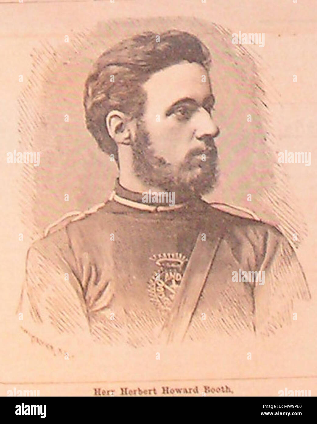 . Herbert Howard Booth, raffigurato in sv:Stridsropet (la versione svedese di en:grido di guerra (Esercito della Salvezza giornale)) numero 6, sabato 6 febbraio 1886. Il 5 novembre 2006. Tubaist 275 Herbert Howard Booth 1886 Foto Stock . Herbert Howard Booth, raffigurato in sv:Stridsropet (la versione svedese di en:grido di guerra (Esercito della Salvezza giornale)) numero 6, sabato 6 febbraio 1886. Il 5 novembre 2006. Tubaist 275 Herbert Howard Booth 1886 Foto Stock