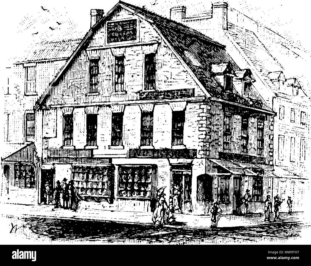 . Corner Bookstore, Boston . Xix secolo. Artista sconosciuto 143 CornerBookstore Boston Foto Stock