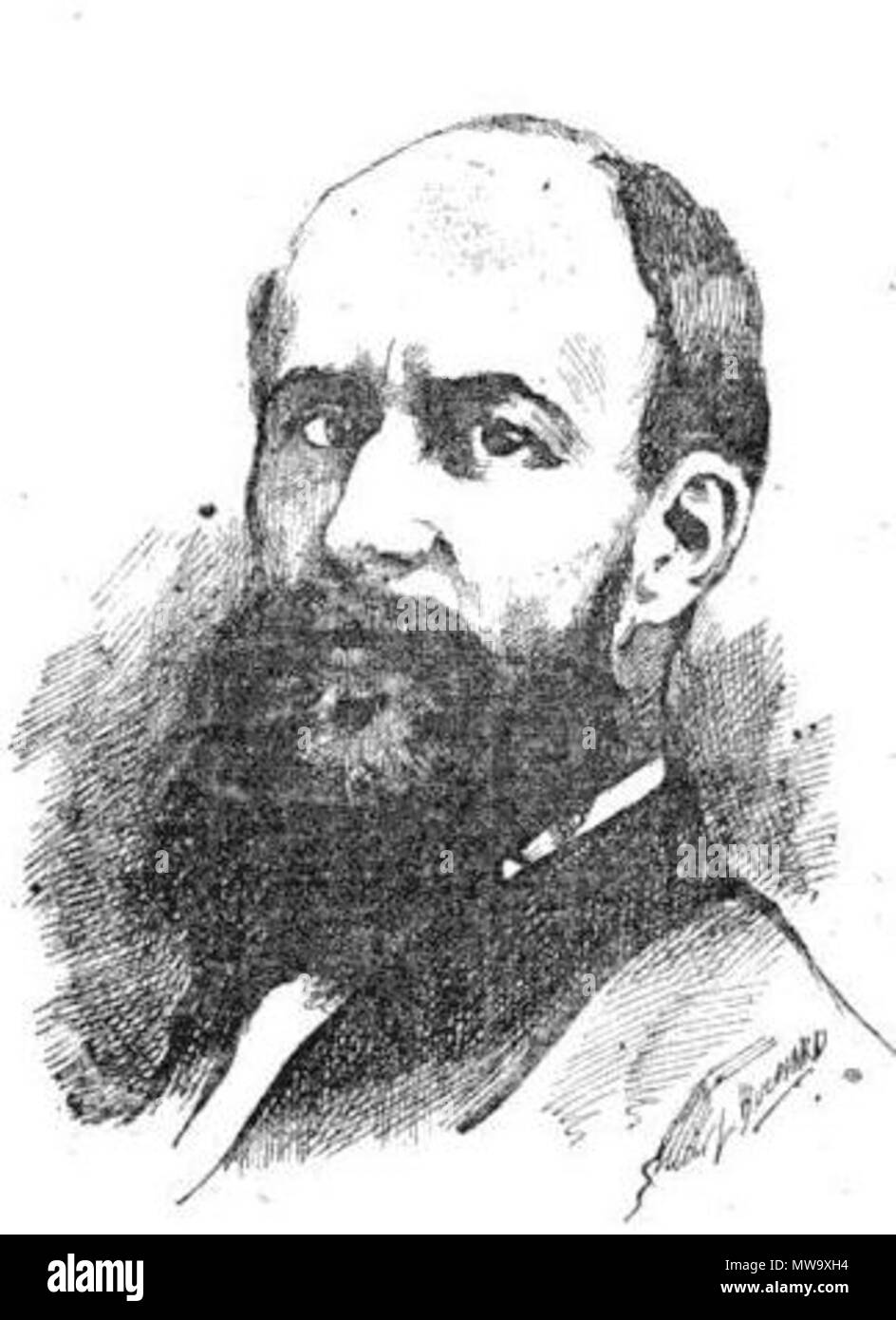 . "A Gustave Flourens' . 1870. Louis Bochard 211 Flourens, Gustave Foto Stock