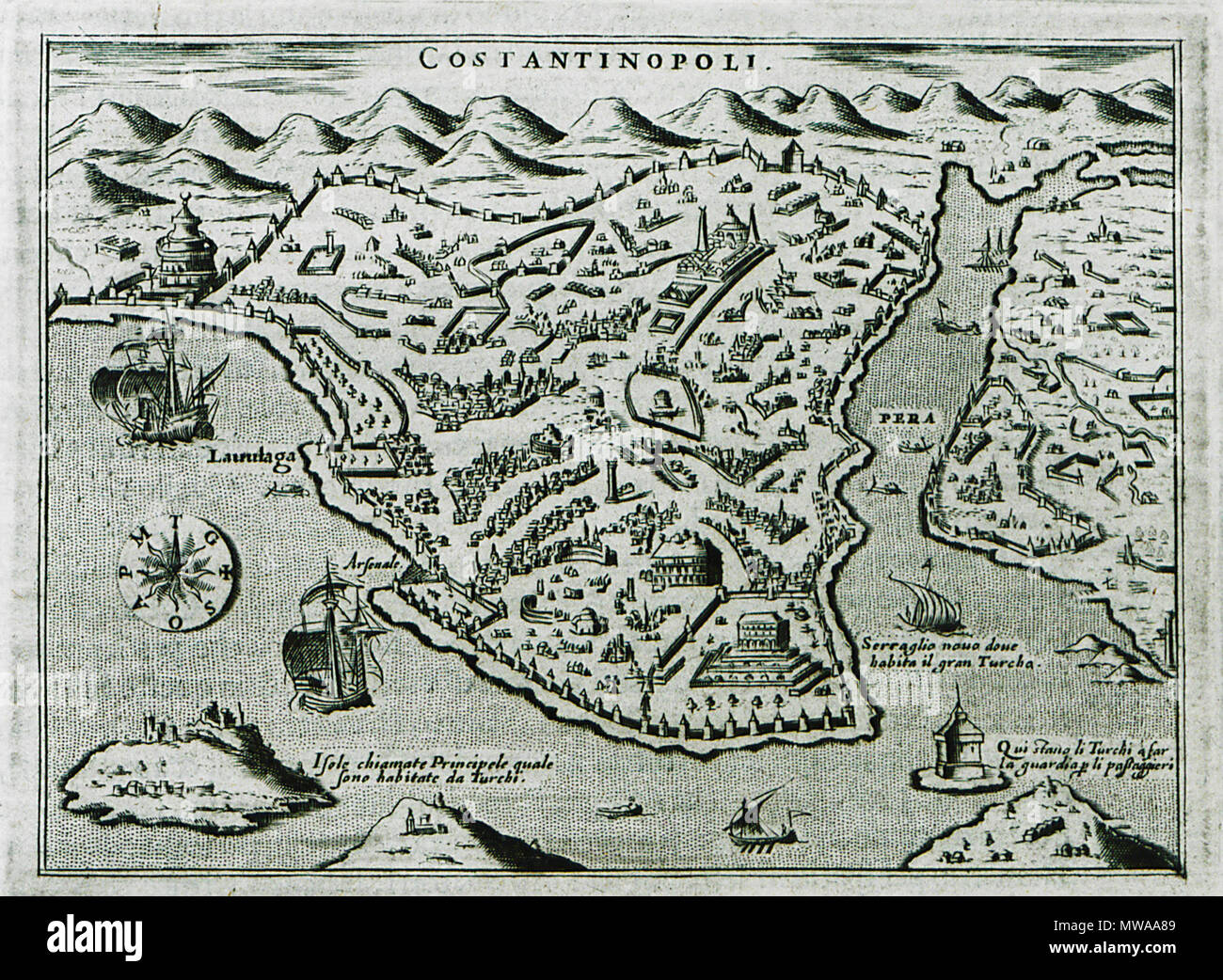 . Italiano: Tomaso Porcacchi. L'isole più famose del mondo descritte da Tomaso Porcacchi da Castiglione arretino e intagliate da Girolamo Porro padouano biella aggionta noua, Padova, appresso Paolo et Francesco Galignani Fratelli, MDCXX (1620) . 1620. Tommaso Porcacchi (1530-1585) nomi alternativi Tomaso Porcacchi Castilione Descrizione geografo italiano, traduttore e cartografo scrittore cartografo, Data di nascita e morte 1530 1585 Luogo di nascita e morte di Castiglion Fiorentino Autorità di Venezia controllo : Q3992830 VIAF: 5042482 ISNI: 0000 0001 0865 0444 LCCN: N82020144 GND: 124352405 Foto Stock