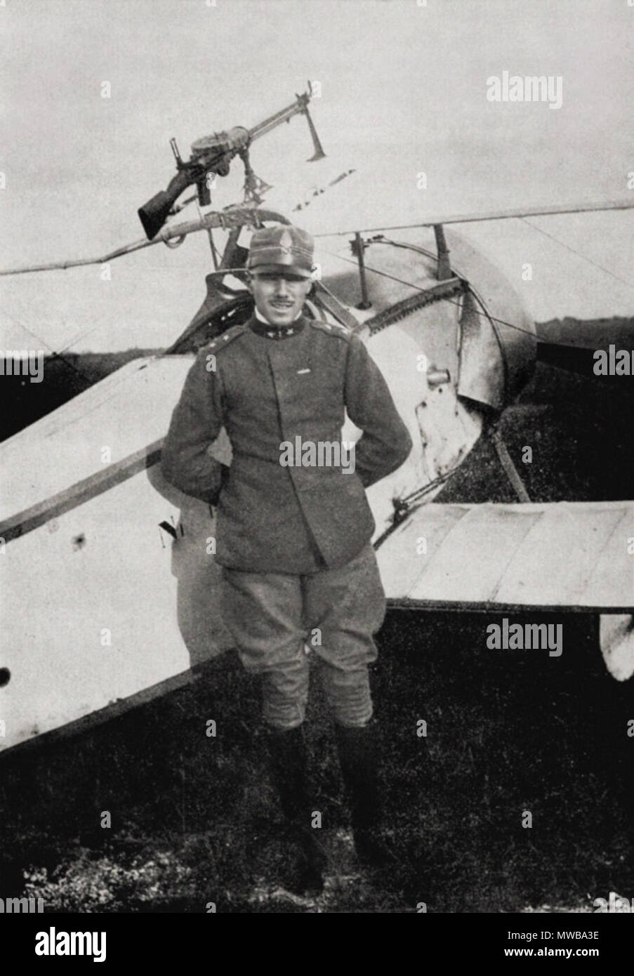 . Magyar: Francesco Baracca (1888-1918) olasz ászpilóta . tra il 1912 e il 1918. 215 sconosciuto Francesco Baracca Foto Stock