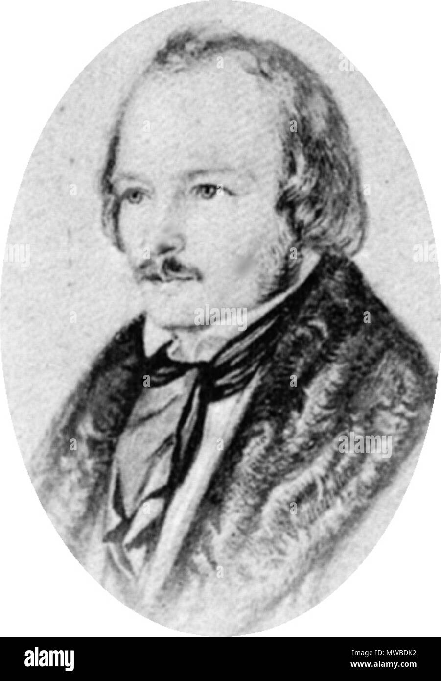 . Friedrich Wilhelm Schulz-Bodmer (1797-1860), deutscher Publizist . circa 1820. Sconosciuto 229 Friedrich Wilhelm Schulz-Bodmer Foto Stock