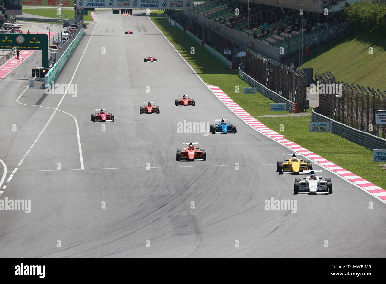 Malaysian Grand Prix: un finale di gara per il circuito di Sepang Foto Stock