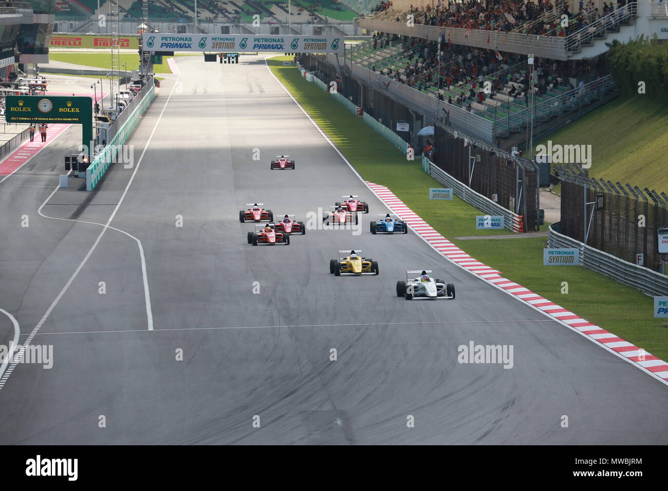 Malaysian Grand Prix: un finale di gara per il circuito di Sepang Foto Stock
