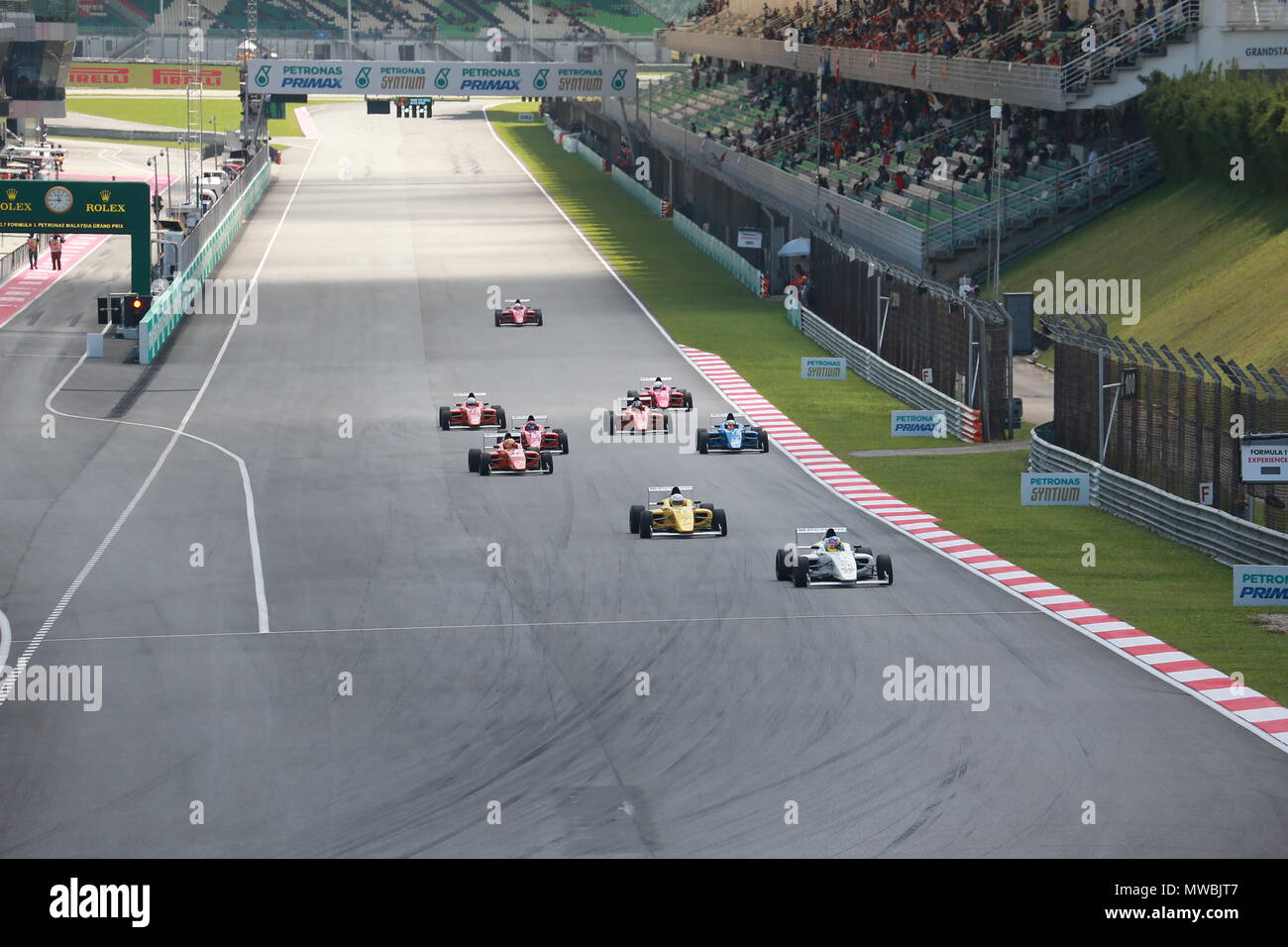 Malaysian Grand Prix: un finale di gara per il circuito di Sepang Foto Stock