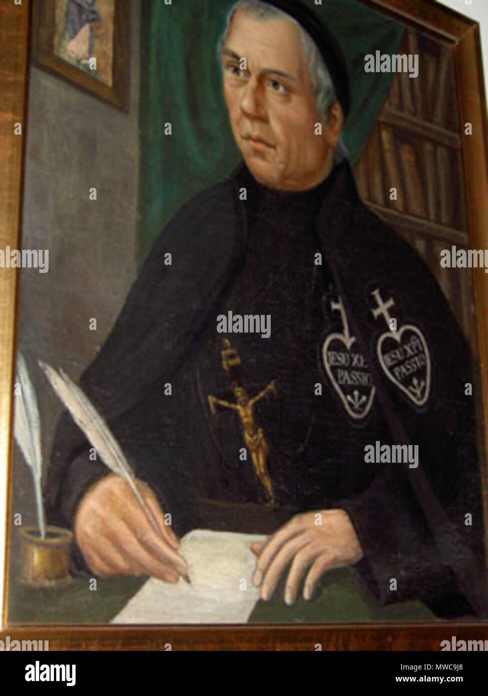 . Foto d'une peinture de Dominique Barberi, Prêtre, né à Viterbo en 1792, mort en Angleterre en 1849. 1900. N. Diotallevi 154 Dbarberi Foto Stock