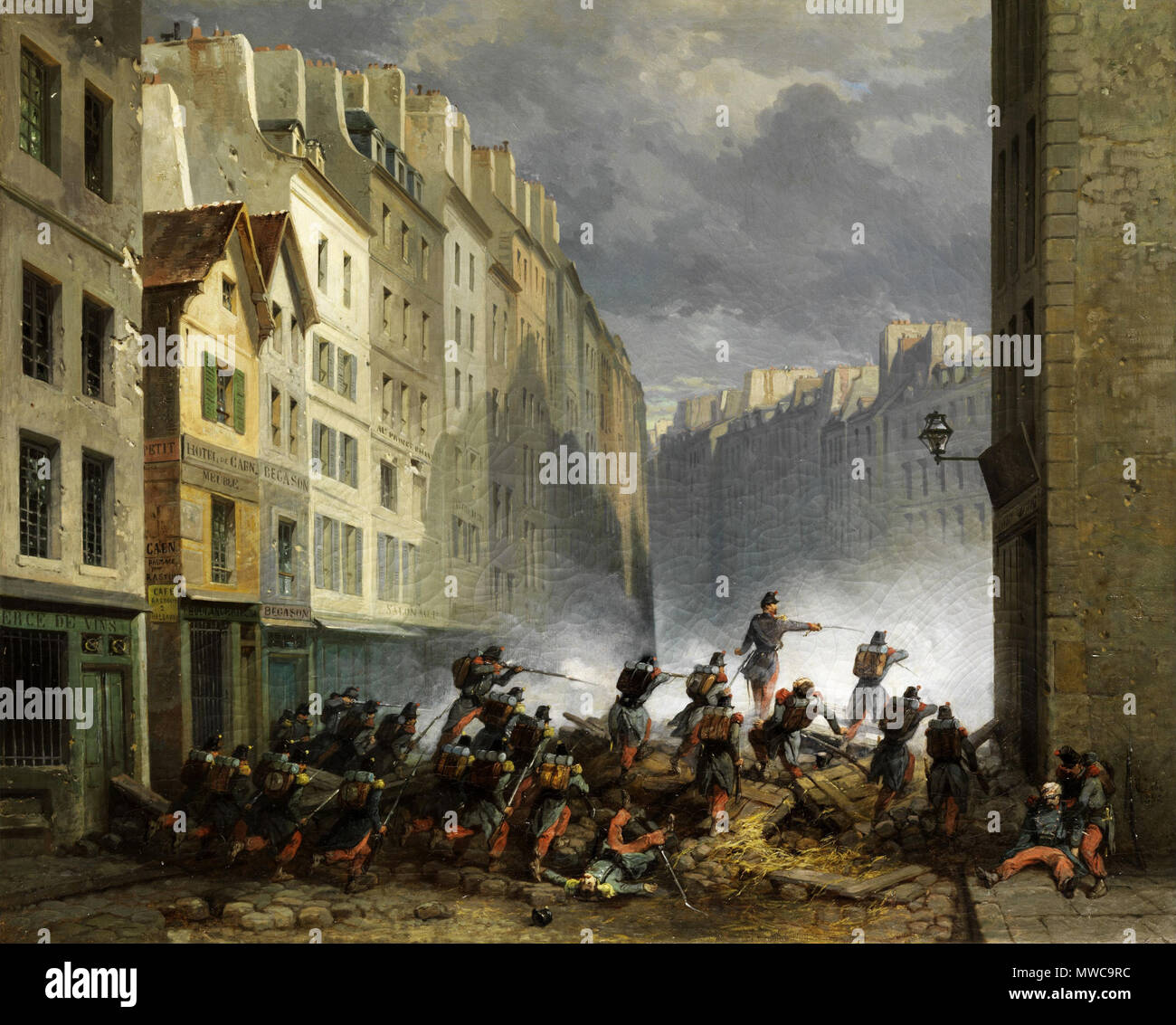 232 Gabé rivoluzione Parigi 1830 1 Foto Stock