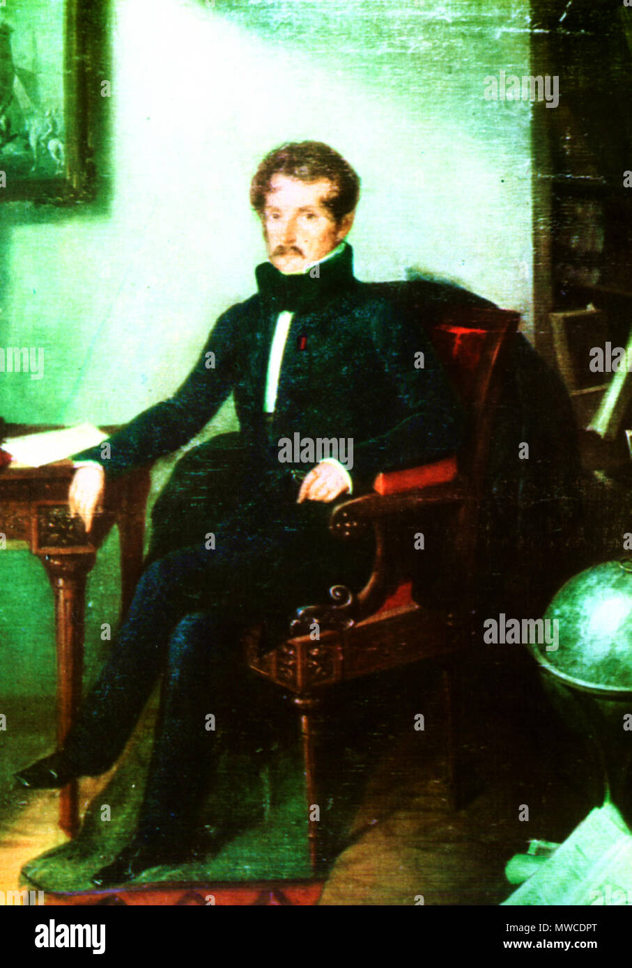 . Ritratto di Gheorghe Asachi . 1.830 s. Giovanni Schiavoni 245 Giovanni Schiavoni - Gheorghe Asachi Foto Stock