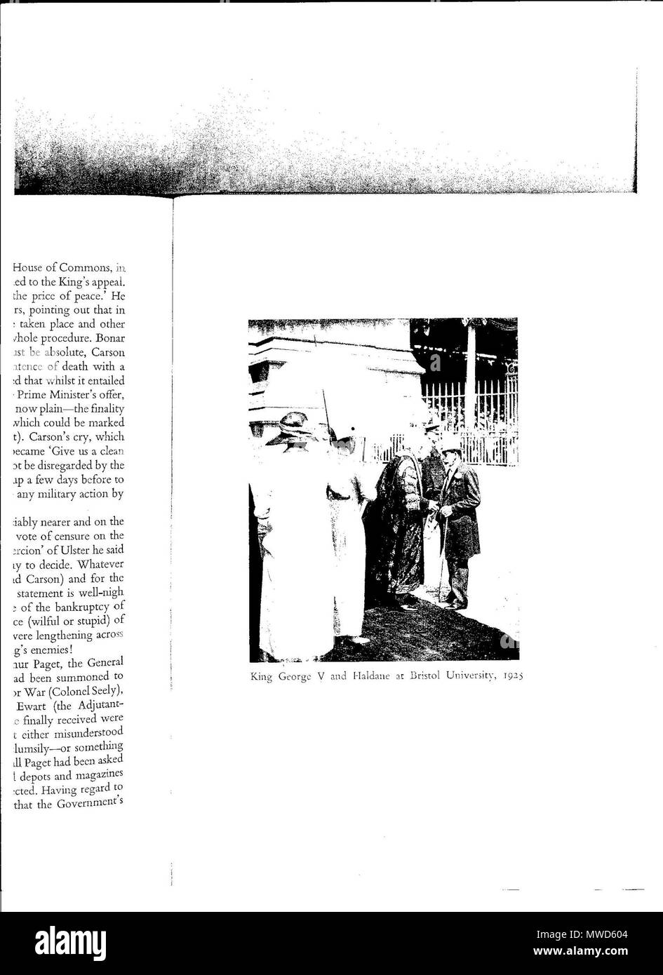 . Inglese: Signore Haldane come Università Cancelliere . 3 novembre 2014, 18:50:05. F. B. Maurice 263 Haldane1927 Foto Stock