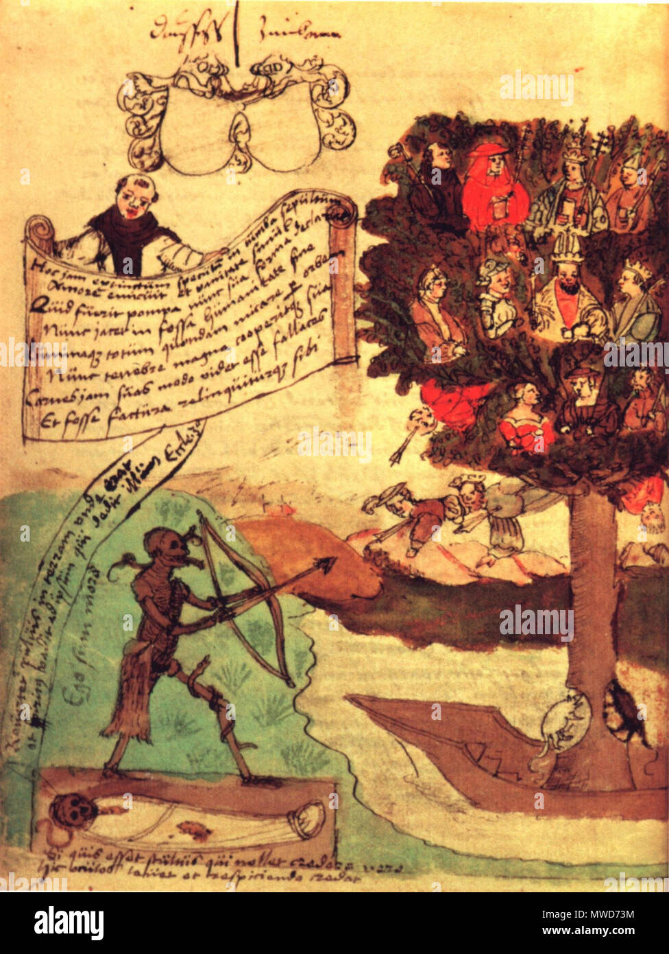 . Totentanz . Eigenhändige Todesallegorie des Grafen Wilhelm Werner von Zimmern 267 Haug1-72 Foto Stock