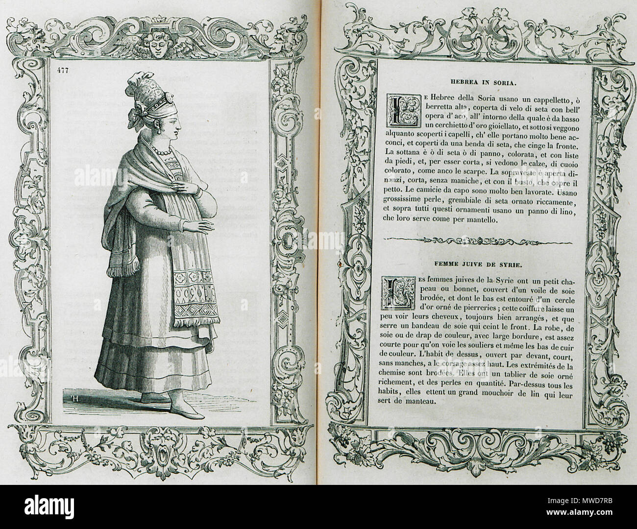 . Inglese: Cesare Vecellio. Costumi anciens et modernes Habiti antichi et moderni di tutto il mondo di Cesare Vecellio, Parigi, Firmin Didot Frères Fils & Cie, M.DCCC.LIX (1859-60) . 1860. Cesare Vecellio (1530-1601) nomi alternativi Cesare Vecellio di Tiziano; Cesare Vecelli; Cesare Vecellius Descrizione italiano pittore e incisore, Data di nascita e morte 1521 2 marzo 1601 Luogo di nascita e morte di Pieve di Cadore Venezia sede di lavoro Venezia, Augsburg competente controllo : Q549400 VIAF: 17378621 ISNI: 0000 0001 2122 5258 ULAN: 500018010 LCCN: N85049158 GND: 121652424 WorldCat 268 Hebre Foto Stock