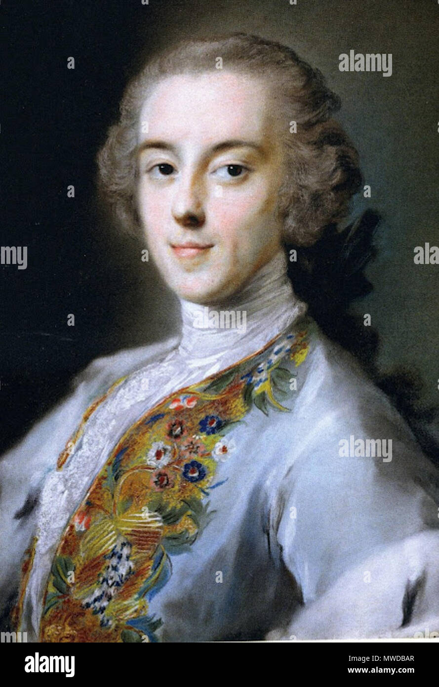 . Inglese: Horace Walpole di Rosalba Carriera . 5 Ottobre 2012 23:27:58 283 Horace Walpole di Rosalba Carriera Foto Stock