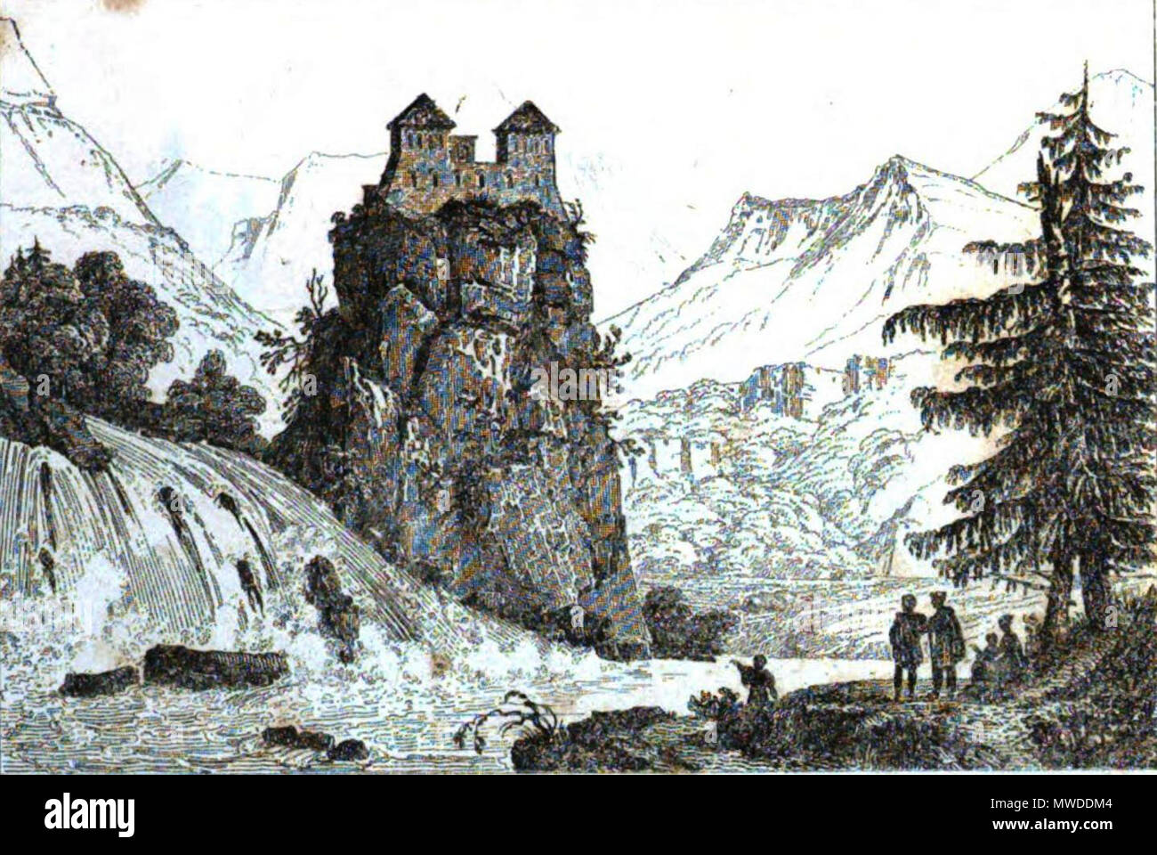 . Deutsch: Imerethien. Editore: Firmin Didot frères (Parigi), 1838. Jean-Marie Chopin 294 Imerethien (Russie) Foto Stock