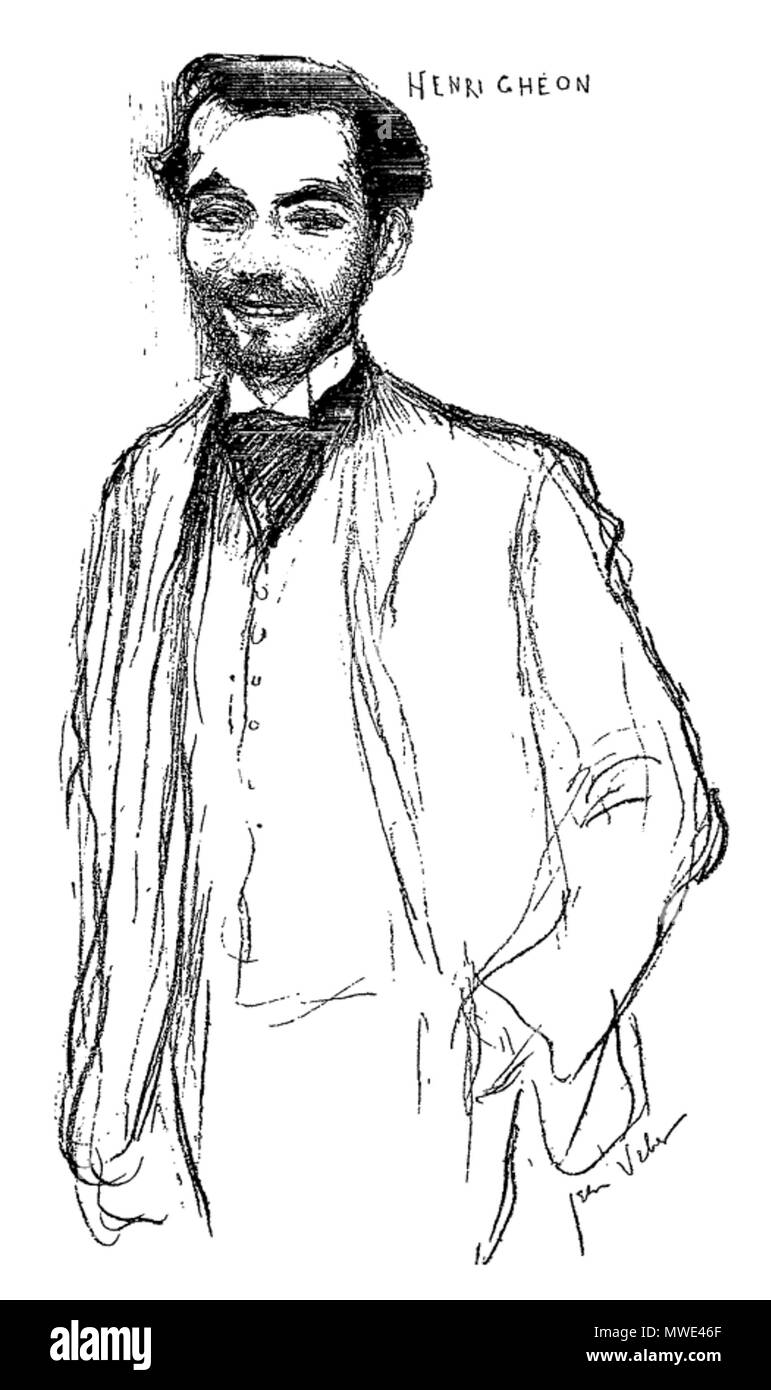 271 Henri Ghéon da Jean Veber Foto Stock