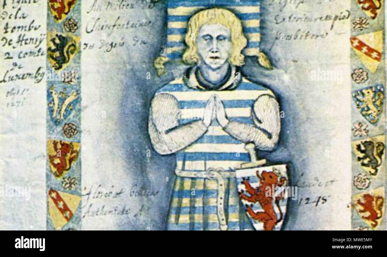 . Inglese: Enrico V, Conte di Lussemburgo . Il XVII secolo. Sebastien Francois de Blanchard 274 Henry5Clairefontaine Foto Stock