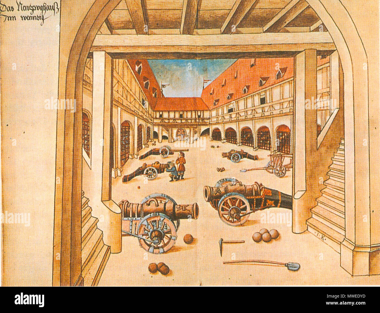 . Innsbrucker Zeughaus . circa 1507. Jörg Kölderer 16 371Zeughaus Innsbruck Foto Stock