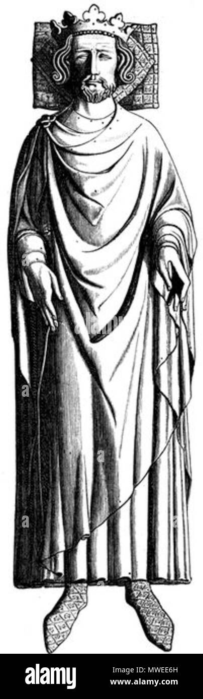 . Inglese: effigie di Enrico III. dalla sua tomba nella Westminster Abbey . 1915. Storia dell'Inghilterra da SAMUEL R. Gardiner 315 JIndrich3 Westminster Foto Stock
