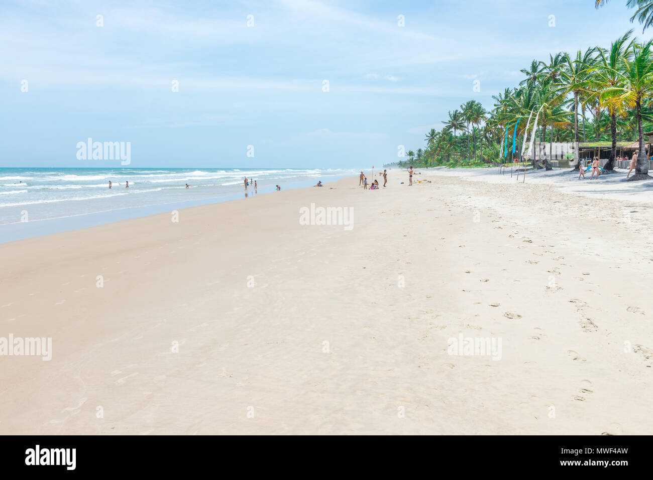 Itacare, Brasile - 7 Dicembre 2016: Itacarezinho meravigliosa spiaggia di Bahia in Brasile paese Foto Stock