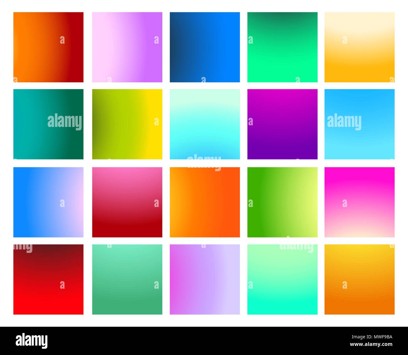 Set di Vivida Paterns. Venti sfondi per il tuo design. Illustrazione Vettoriale. Illustrazione Vettoriale