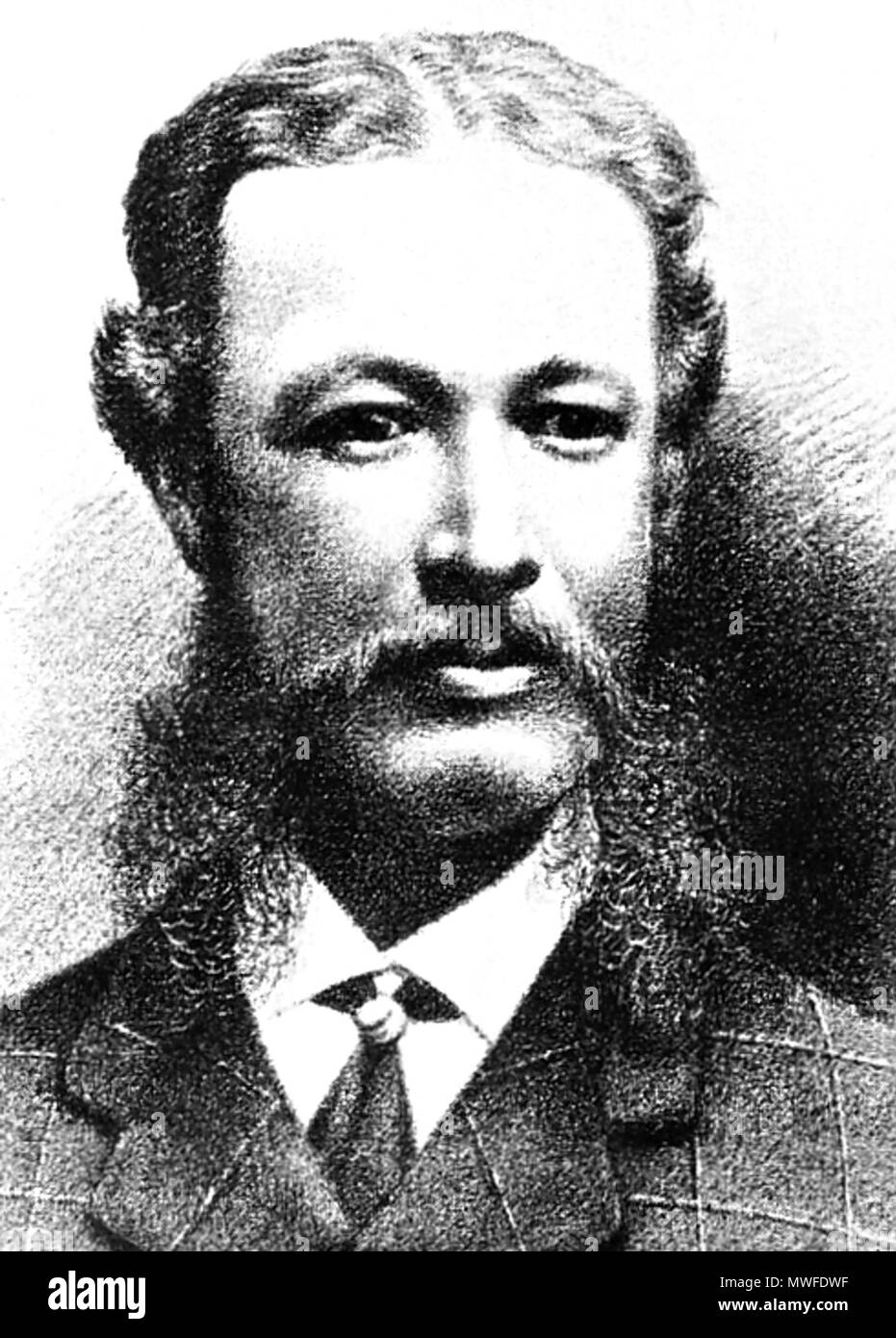 . Español: José Antonio Barrenechea (1829-1889), diplomático y jurista peruano. Ministro de Relaciones Exteriores. Il 17 maggio 2012. Evaristo San Cristóval, dibujante peruano (1848-1900) 323 Jose Antonio Barrenechea Foto Stock