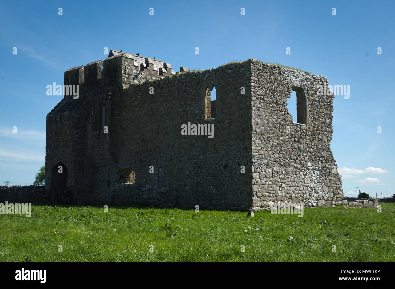 Abbots House Kilmacduagh Foto Stock