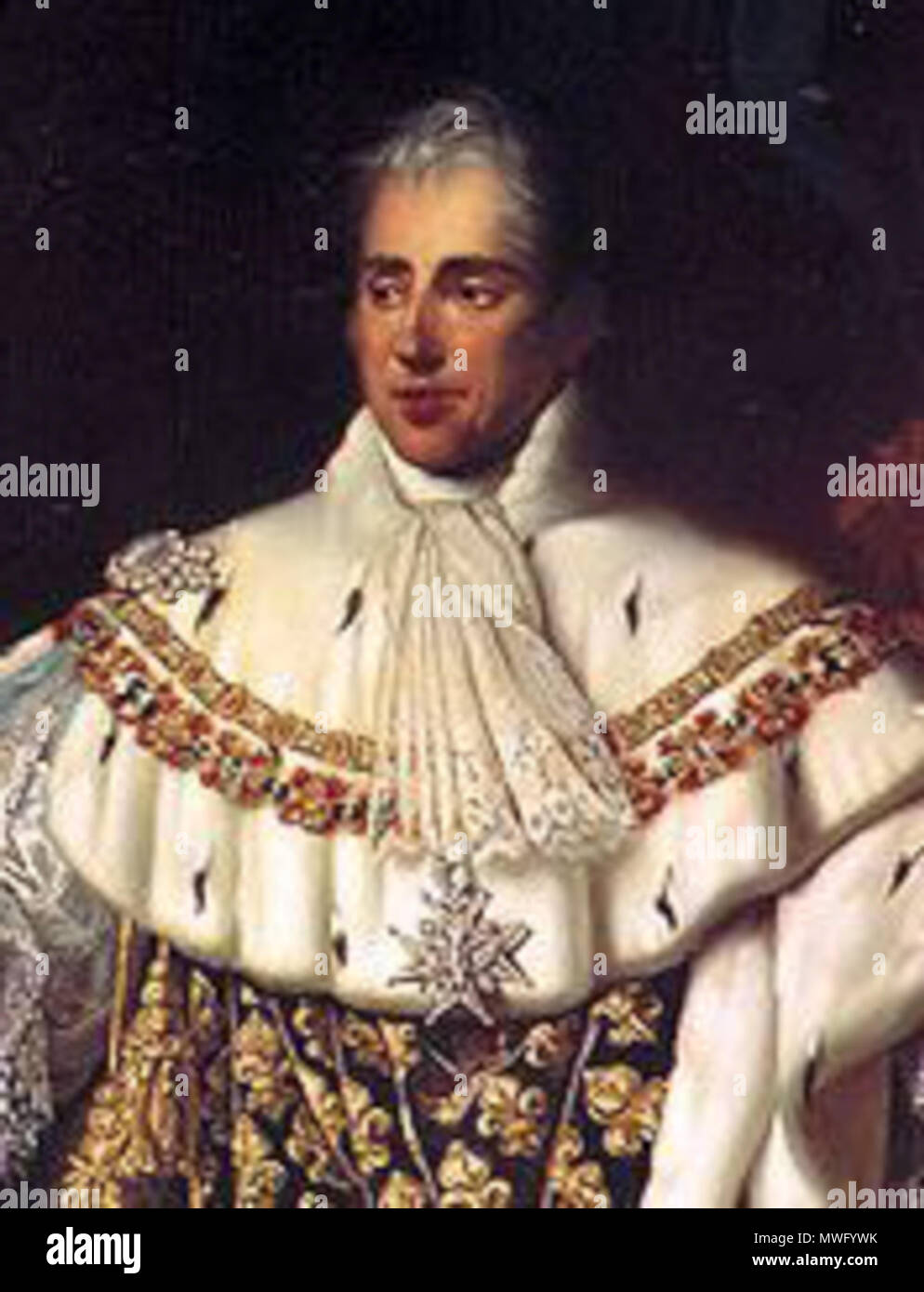 . Nederlands: geen rechten meer wegens ouderdom . Il 6 settembre 2010, 21:05 (UTC). Karel X-Koning der Fransen.jpg: uploader originale era Carolus presso nl.wikipedia lavoro derivato: Surtsicna (PARLA) 334 Karel X-Koning der Fransen-2 Foto Stock