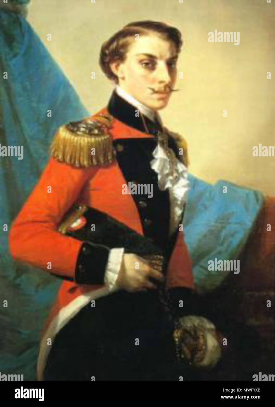 . Carlo III di Bourbon-Parma (14 gennaio 1823 - 27 Marzo 1854) era il duca di Parma dal 1848 al 1854. Egli era il figlio di Carlo II di Parma e Maria-Theresa di Savoia, figlia di Vittorio Emanuele I di Sardegna 334 KarelIIIP Foto Stock