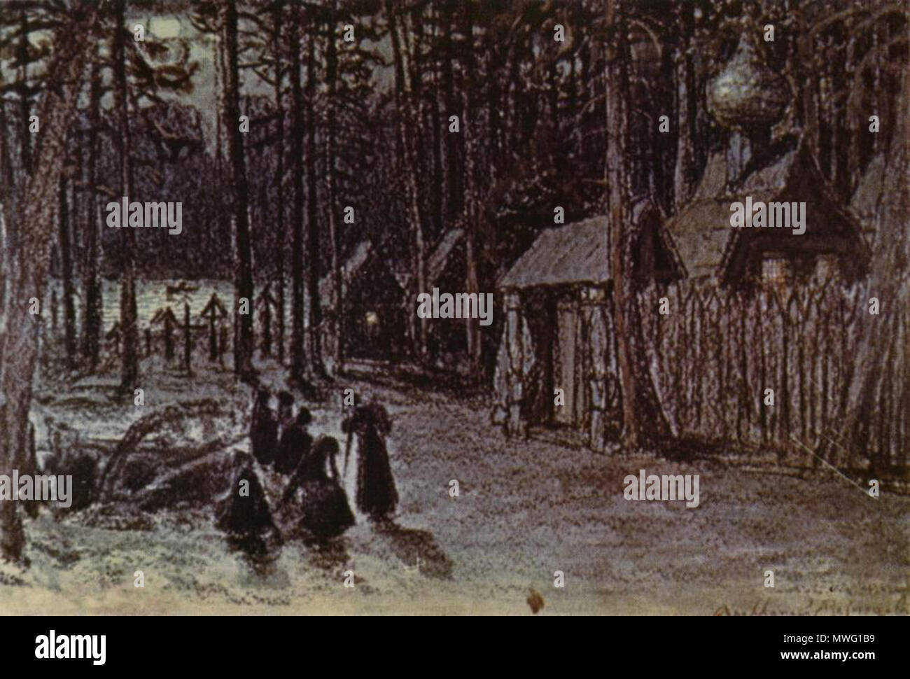 . Inglese: design di scena per Khovanshchina, atto 5, da Vasnetsov, 1897 . 1 settembre 2011. Vasnetsov Apollinariy 339 Khovanshchina Act 5 Vasnetsov 1897 Foto Stock . Inglese: design di scena per Khovanshchina, atto 5, da Vasnetsov, 1897 . 1 settembre 2011. Vasnetsov Apollinariy 339 Khovanshchina Act 5 Vasnetsov 1897 Foto Stock