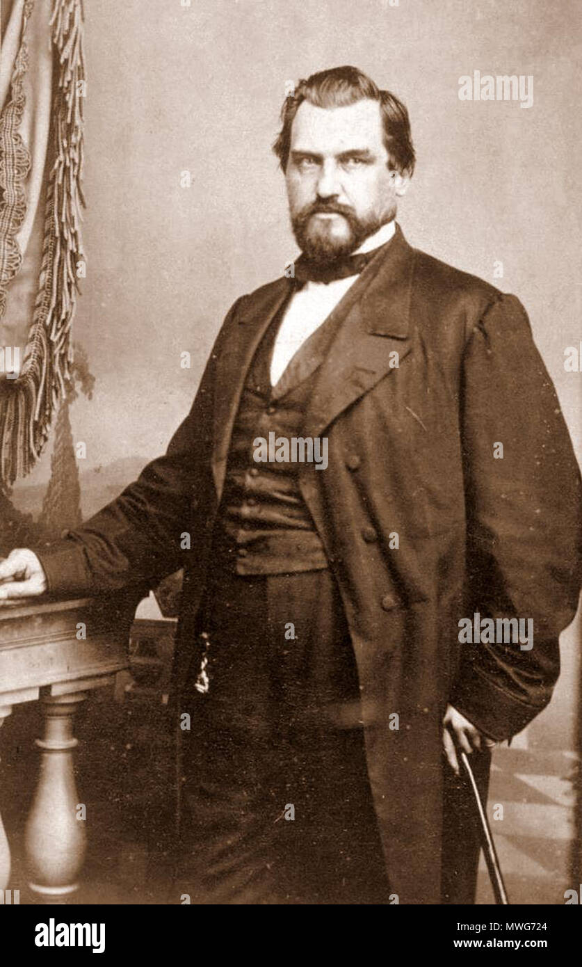 . Leland Stanford . circa 1870s. unattributed 366 Leland Stanford c1870s Foto Stock