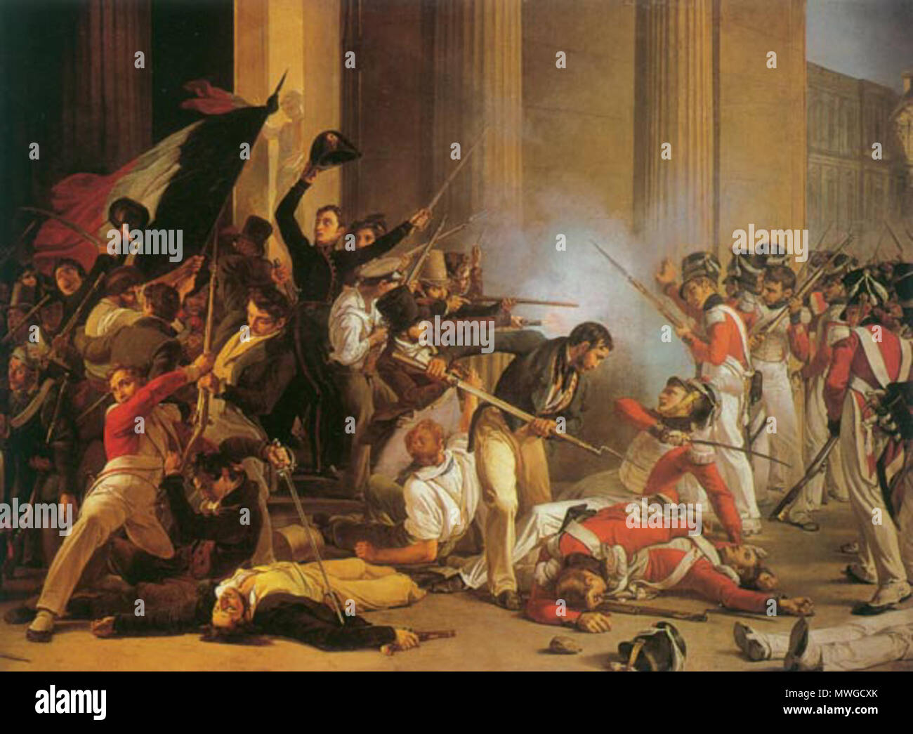 379 Louvre 1830 Foto Stock