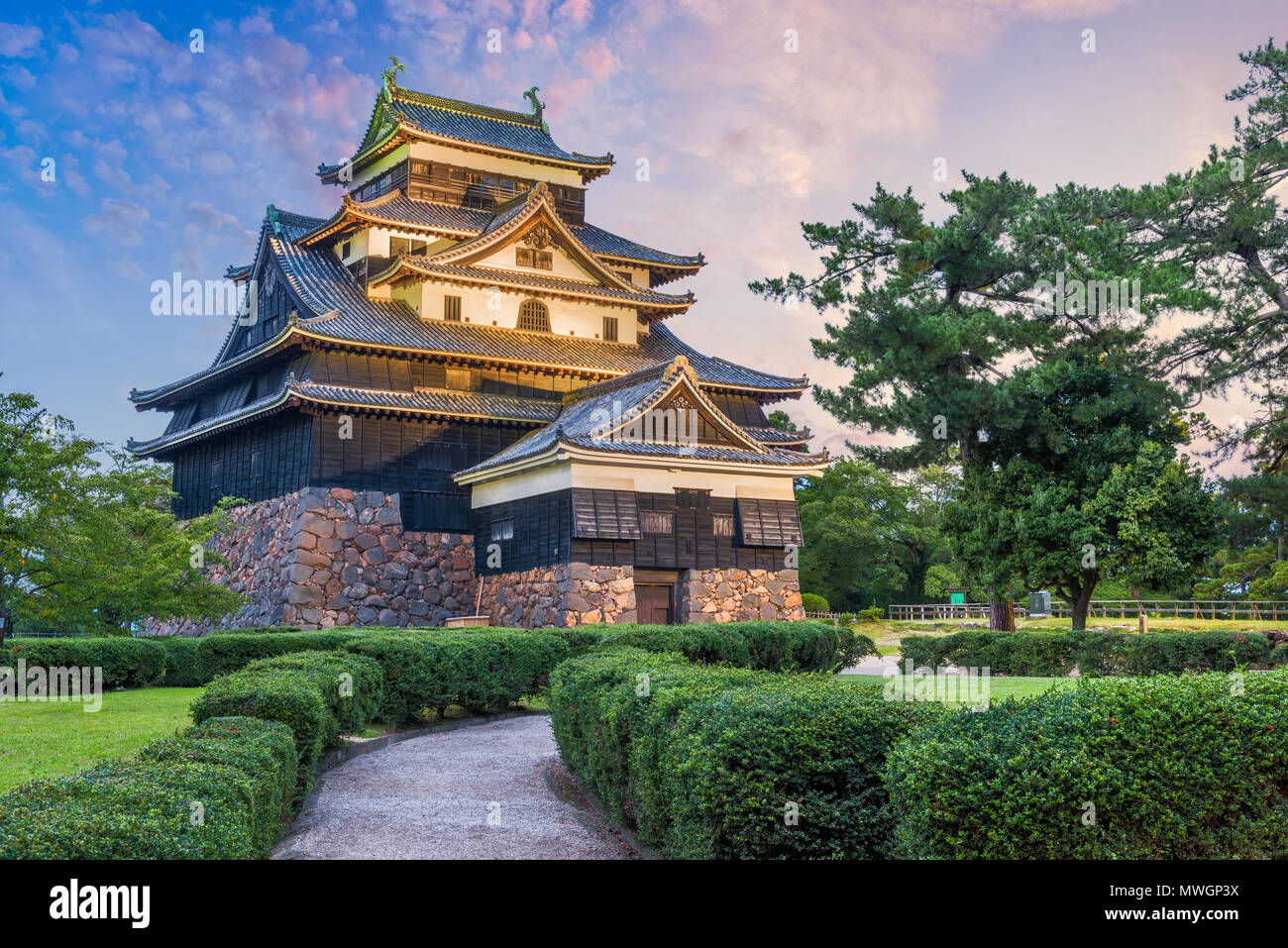 Matsue, Shimane, Giappone a Matsue Castello. Foto Stock