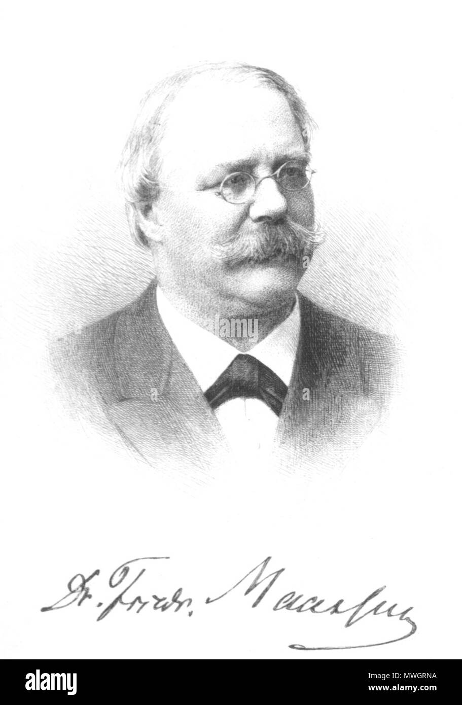 . Friedrich Maassen (1823-1899) . 1899. A. Steininger sc. Agosto Steininger (1873 - prima del 1937), vedere: Manfred Neureiter: Lexikon der Exlibriskünstler. Prenota on-demand.de, 1998, ISBN 3868054626, p. 420 (online) 384 Maassen, Friedrich (1823-1899) Foto Stock