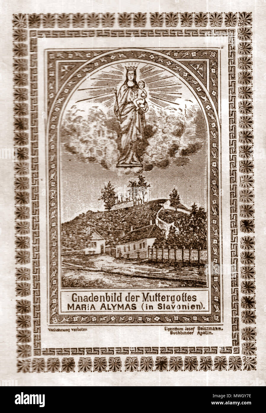 Inglese Disegno Di Maria Di Profughi Dal Aljmas In Slavonia Ora Croazia Nel Pregare Libro 1907 Xx Edizione 1a Edizione 1858 Marijan Jaic 399 Marija Aljmas Foto Stock Alamy