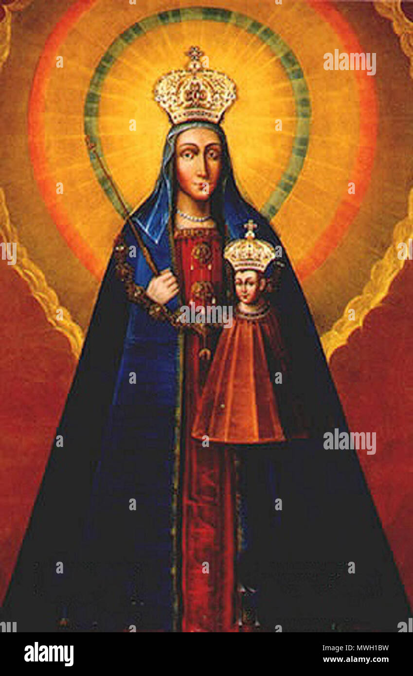 . Nostra Signora di Kodeńska . Matka Boża Kodeńska . del xvii secolo. 406 Matka-boza-kodenska Foto Stock