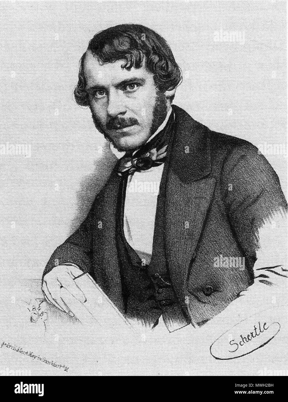 . De:Gustav von Mevissen, uomo politico tedesco e l uomo d affari . 1848. Valentin Schertle 414 Mevissen48 Foto Stock