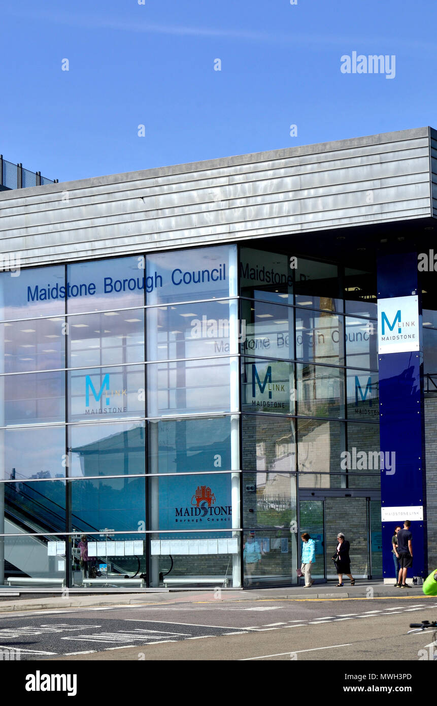 Madstone Borough Consiglio uffici, King Street, Maidstone Kent, Inghilterra, Regno Unito. Foto Stock