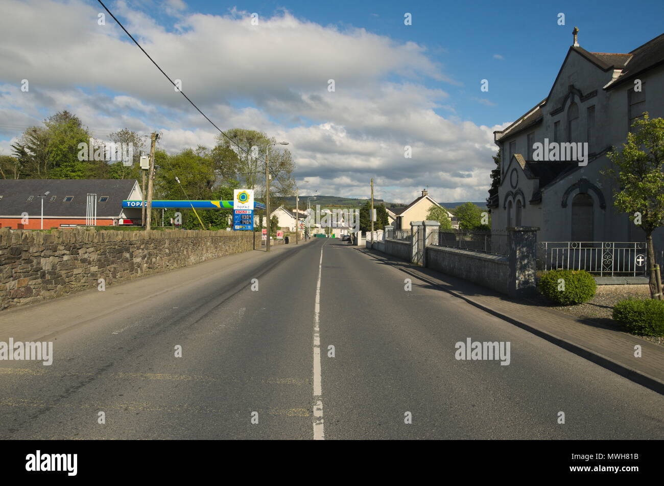 Newport highstreet in Limerick Foto Stock