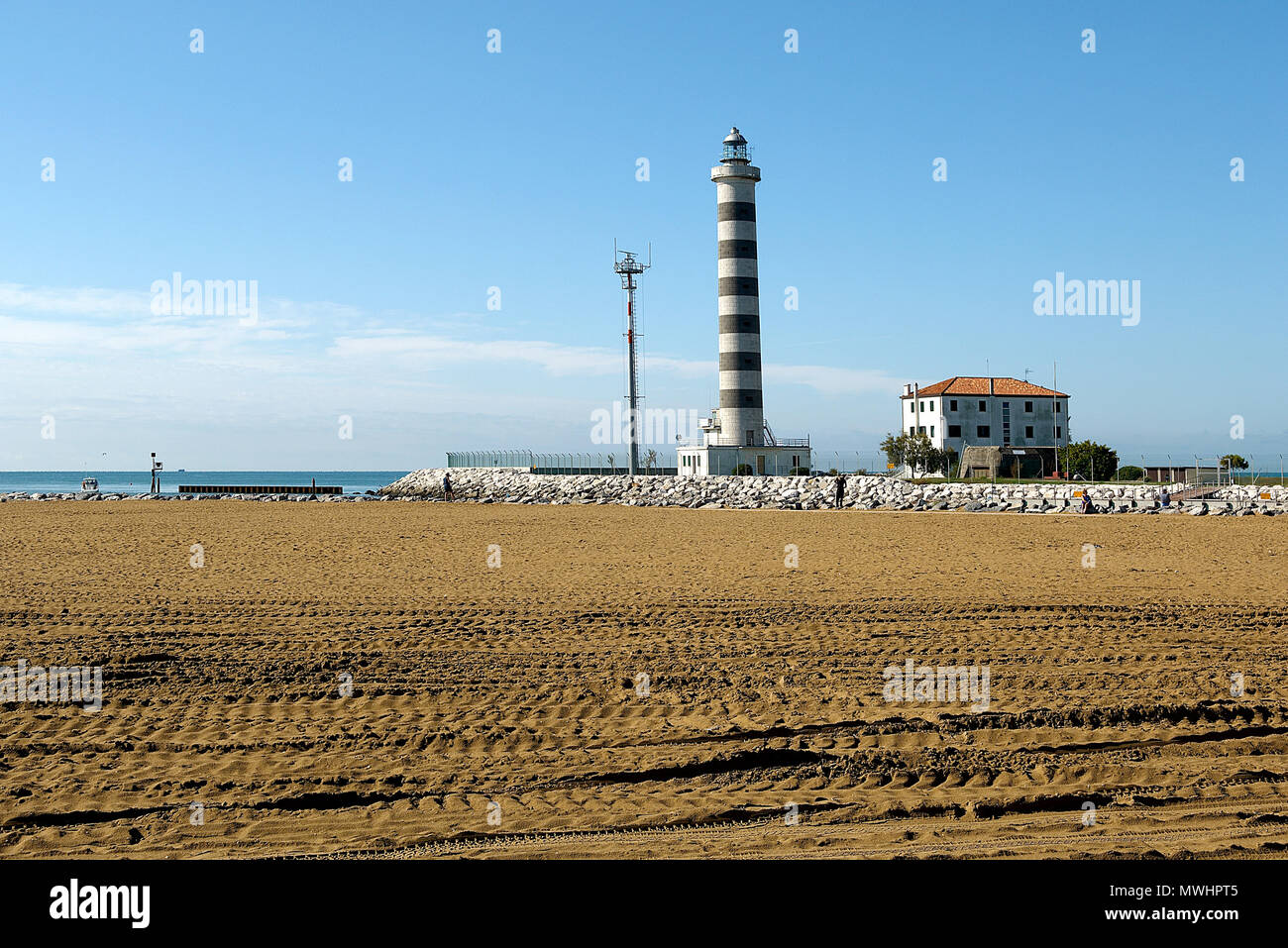 Jesolo Ve Venetolitaliamare Adriaticoil Faro Sulla
