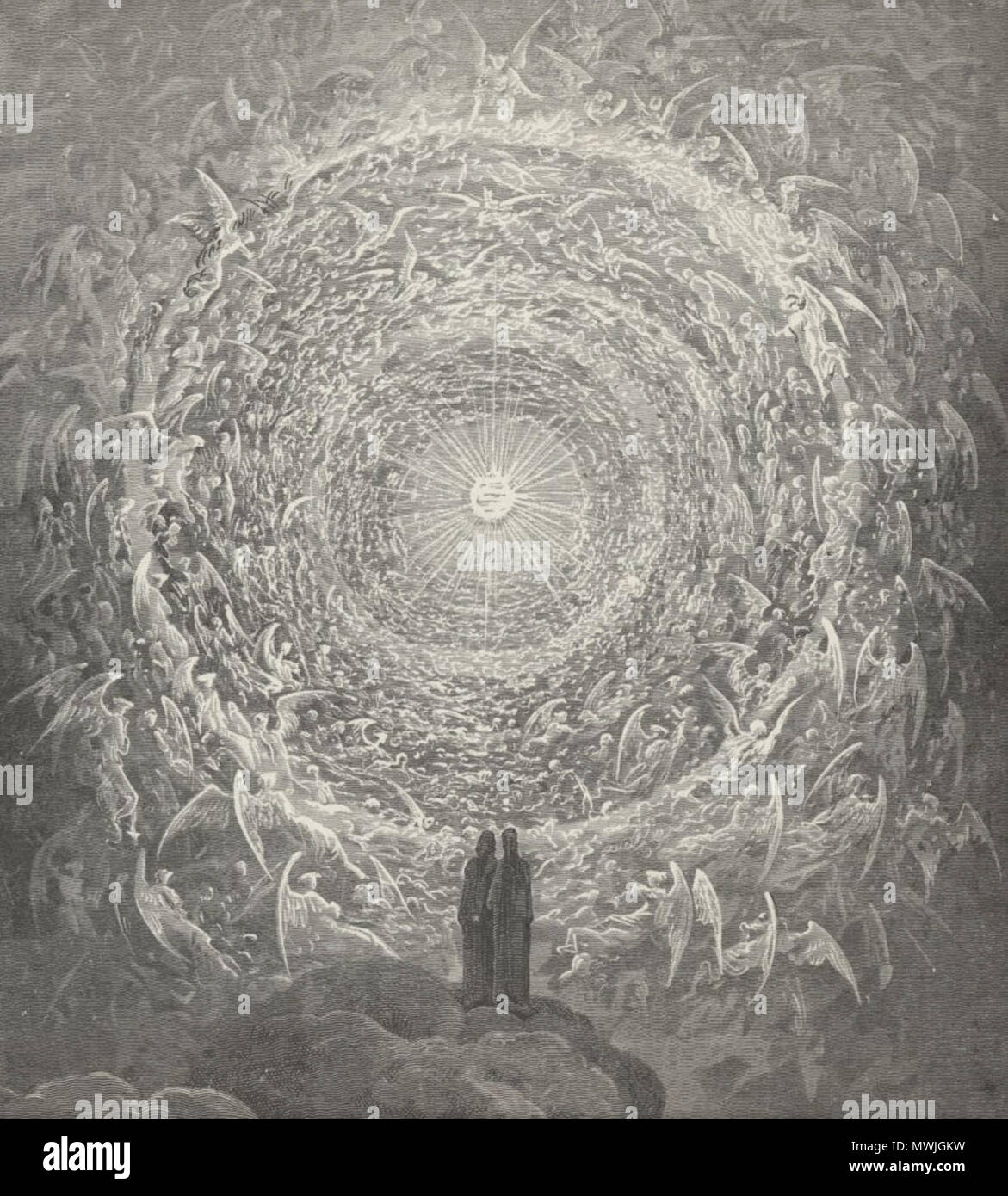 . Inglese: Paradiso (Paradiso) illustrazione dall artista francese, Gustave Dore. Il 24 febbraio 2016. Gustave Dore 468 Paradise (Paradiso) II Foto Stock