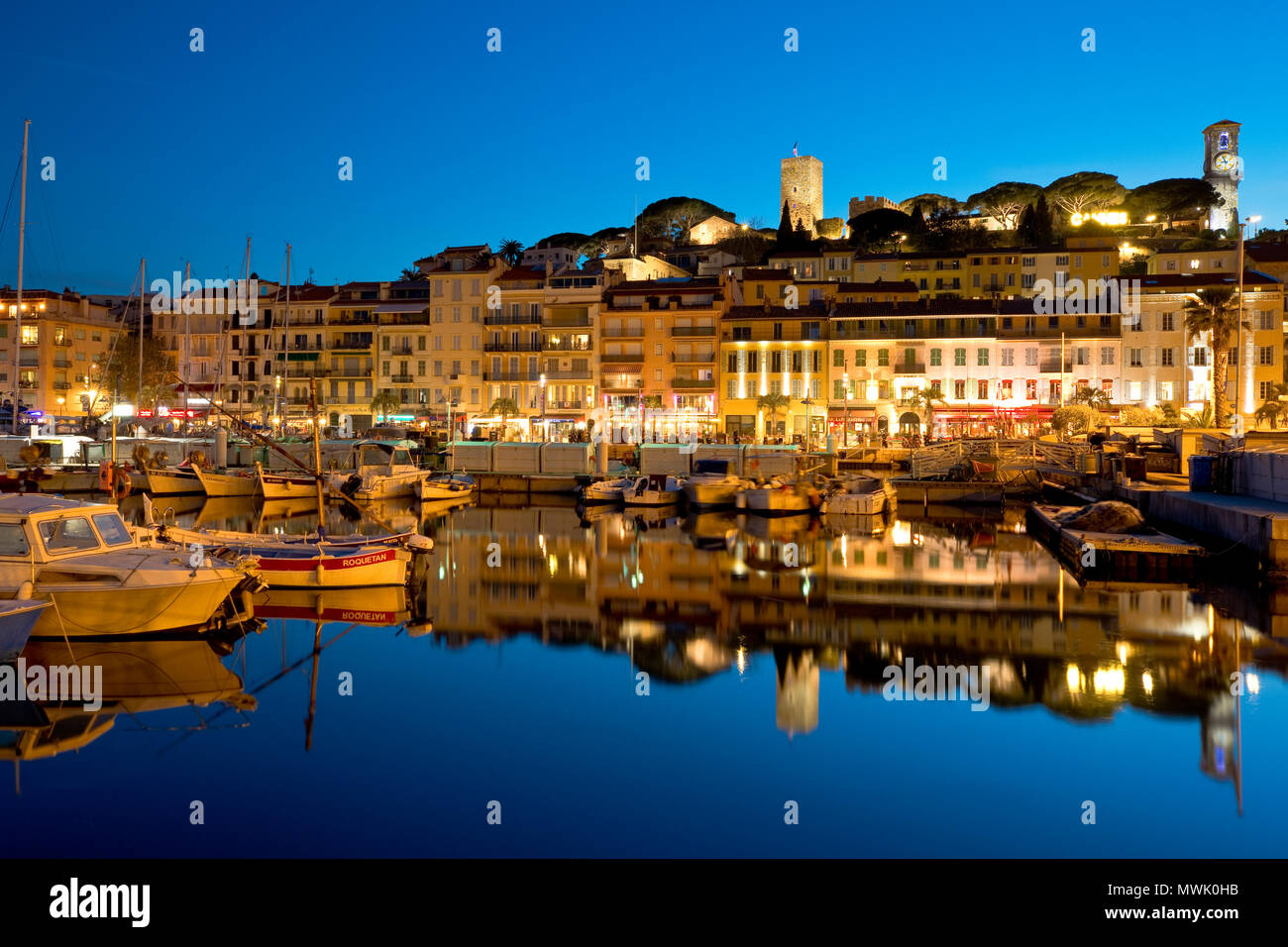 Le Suquet, Cannes, Francia a dus Foto Stock