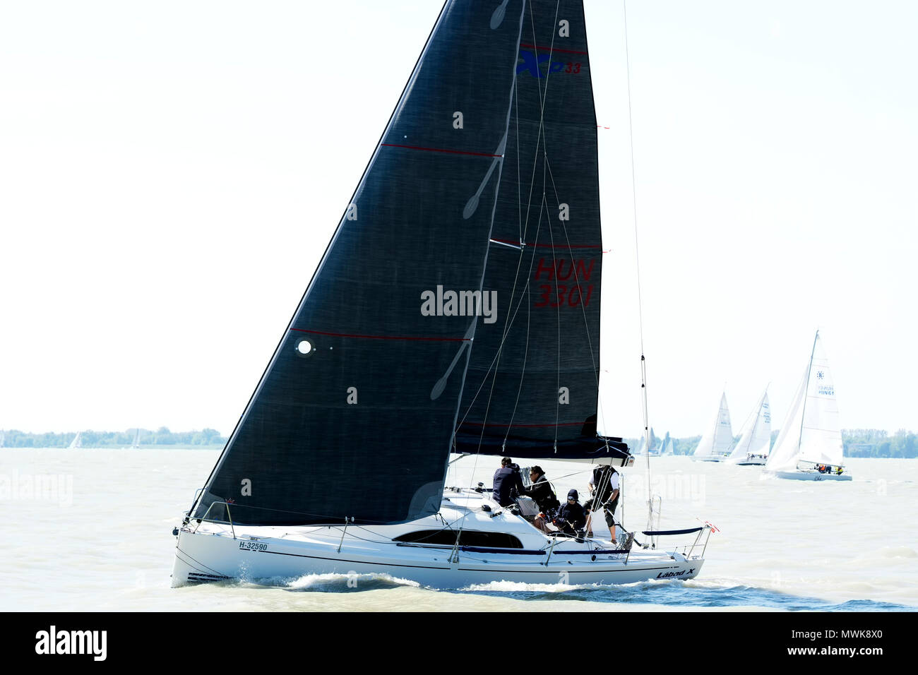 La Pentecoste regata sul Lago Balaton in 21. Maggio 2018, Ungheria Foto Stock