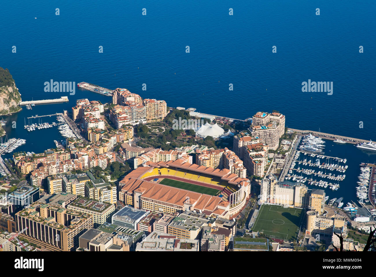 Stadio Louis II, il Principato di Monaco Foto Stock