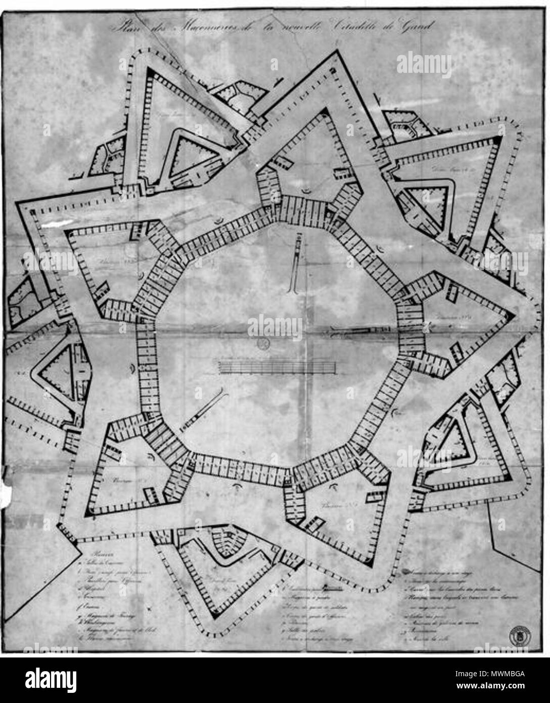 . Inglese: piano cittadella metselwerk Gent . Il 5 giugno 2012. Sconosciuto 488 Piano Cittadella metselwerk Gent Foto Stock