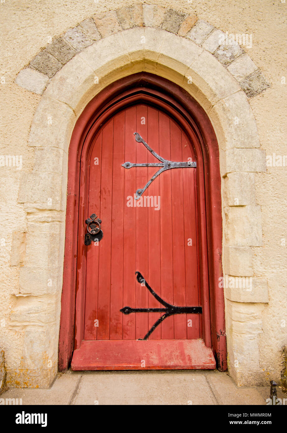 St Wilfrid's Chapel (o St Wilfrid la Chiesa e originariamente come la chiesa di San Pietro) nella chiesa Norton vicino a Chichester, West Sussex, Regno Unito Foto Stock