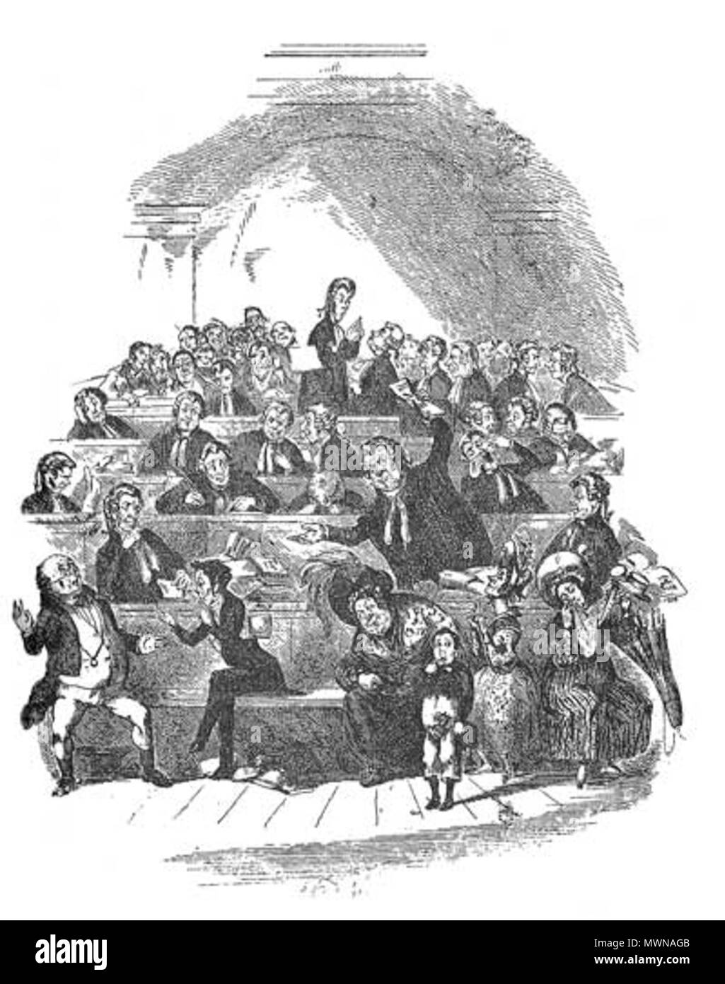 482 Pickwick Papers, Le procès de Signor Pickwick28-2 Foto Stock