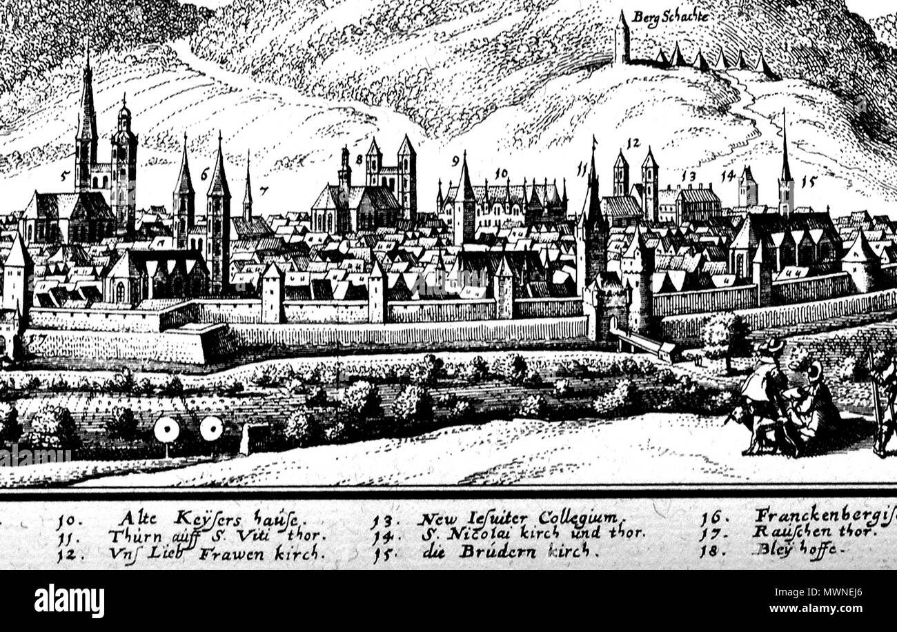 . Deutsch: Ansicht der Stadt Goslar, Ausschnitt . prima di 1653. Matthäus Merian (1593-1650) nomi alternativi Matthäus Merian der Ältere; Merian Matthaeus; Matthias Merian Descrizione Swiss calcografia incisore ed editore Data di nascita e morte 22 Settembre 1593 19 Giugno 1650 Luogo di nascita e morte Basel Bad Schwalbach sede di lavoro Svizzera (Zurigo, Basilea), Francia (Nancy, Parigi), Paesi Bassi, Germania (Strasburgo, Augsburg, Stoccarda, Oppenheim,Francoforte) Autorità di controllo : Q57968 VIAF: 32000392 ISNI: 0000 0001 2126 6236 ULAN: 500010137 LCCN: N50035966 NLA: 35706082 WorldCat 2 Foto Stock