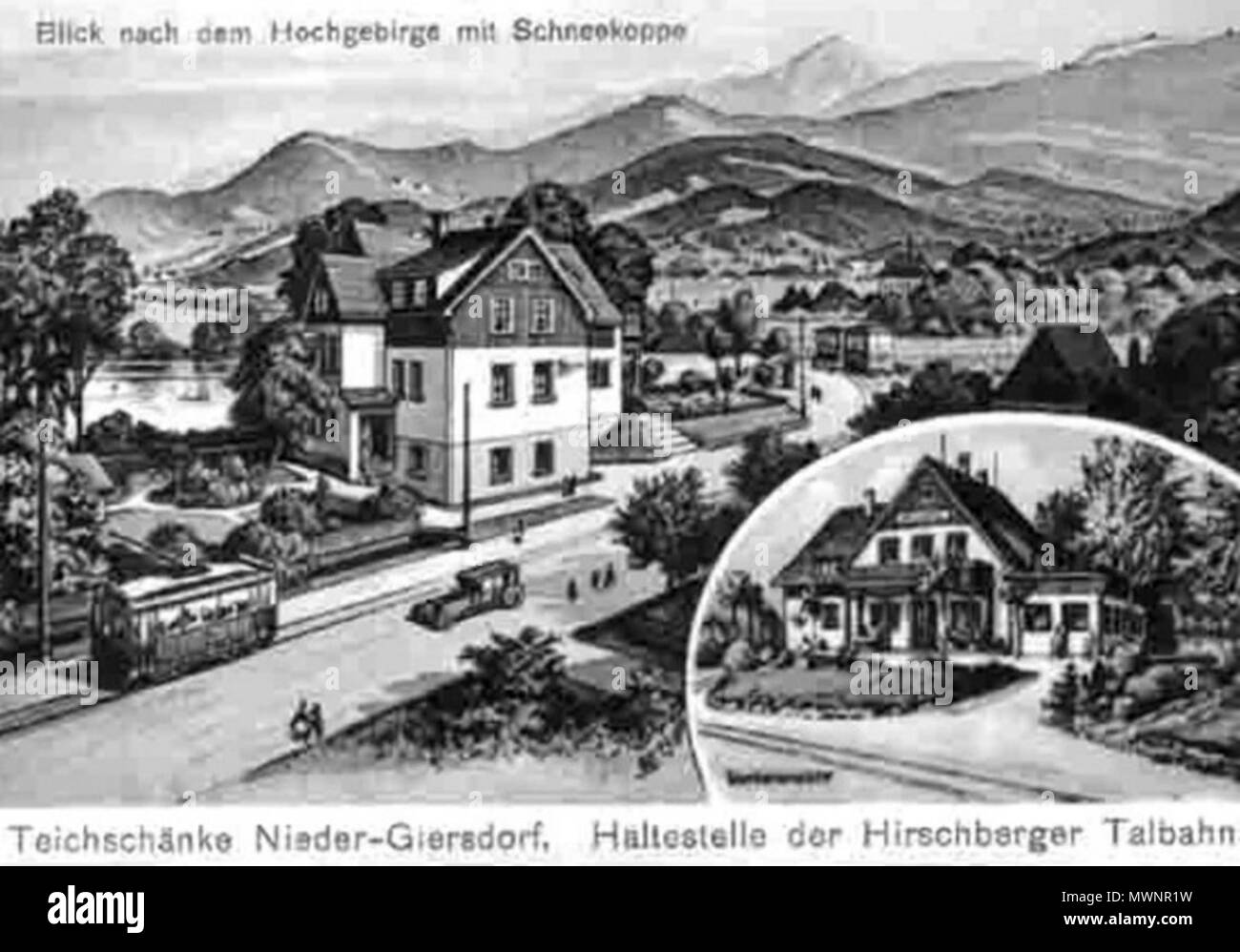 490 Podgorzyn tramwaj 1925 Foto Stock