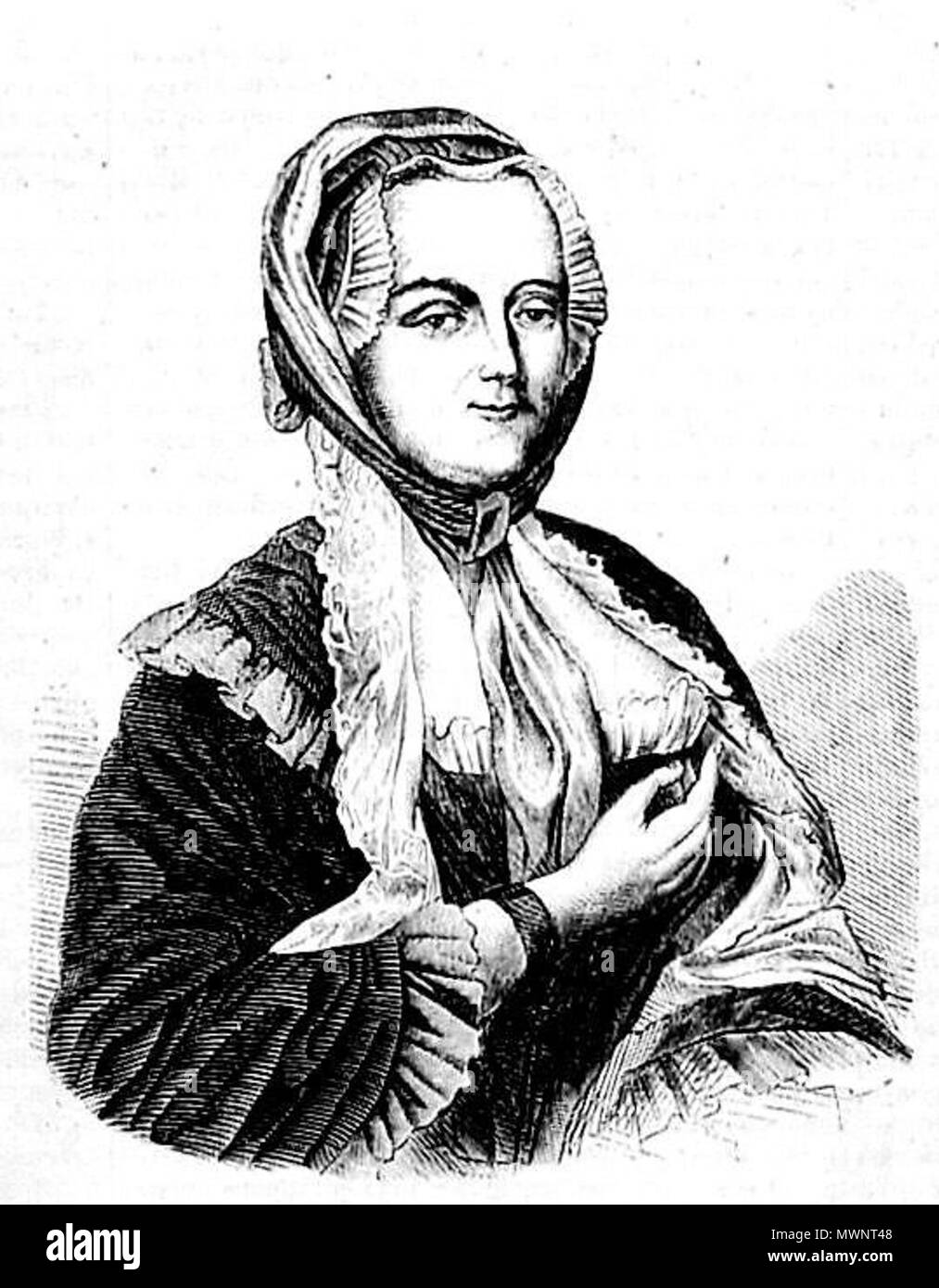 . Katarzyna Kossakowska z domu Potocka, 1716-1803 . 1862. Polkowski 491 POL Katarzyna Kossakowska Foto Stock